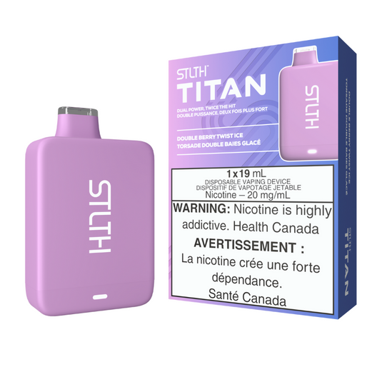 #1 VAPE STORE STLTH TITAN (10k) DOUBLE BERRY TWIST ICE DISPOSABLE VAPE