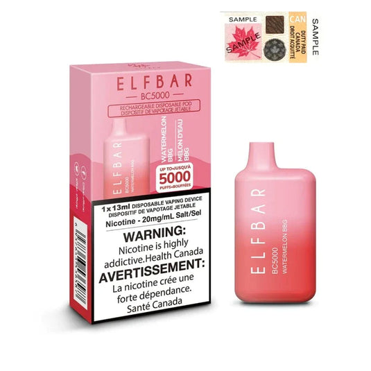 BUY ELF BAR WATERMELON BBG DISPOSABLE VAPE JUNCTION, NORTH YORK, RICHMOND HILL, MARKHAM, TORONTO
