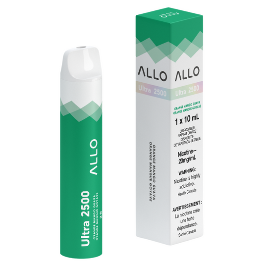 ALLO ULTRA 2500 ORANGE MANGO GUAVA DISPOSABLE MISTER VAPOR