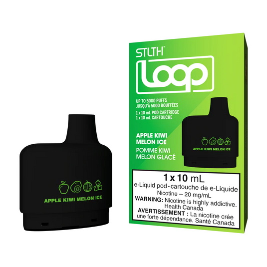 Apple Kiwi Melon Ice - Stlth Loop Pods
