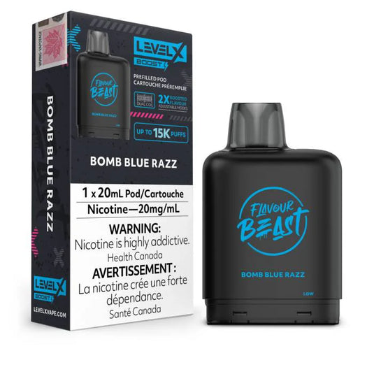 Bomb Blue Razz - Level X Boosted Flavour Beast 15K