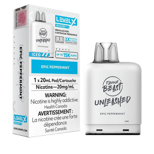 Epic Peppermint  - Level X Epic Flavour Beast Unleashed Boosted  Pod