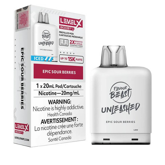 Epic Sour Berries - Level X Epic Flavour Beast Unleashed Boosted  Pod