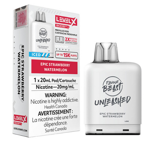 Epic Strawberry Watermelon  - Level X Epic Flavour Beast Unleashed Boosted  Pod