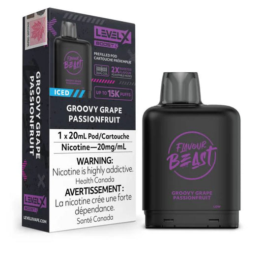 Groovy Grape Passionfruit - Level X Boosted Flavour Beast 15K