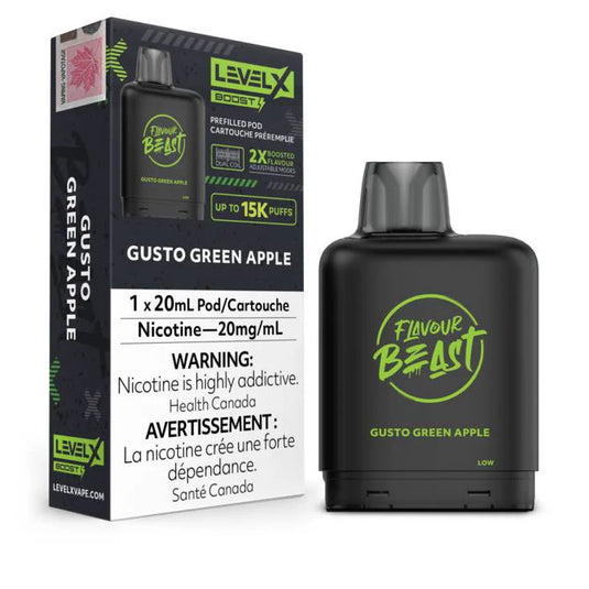 Gusto Green Apple - Level X Boosted Flavour Beast 15K