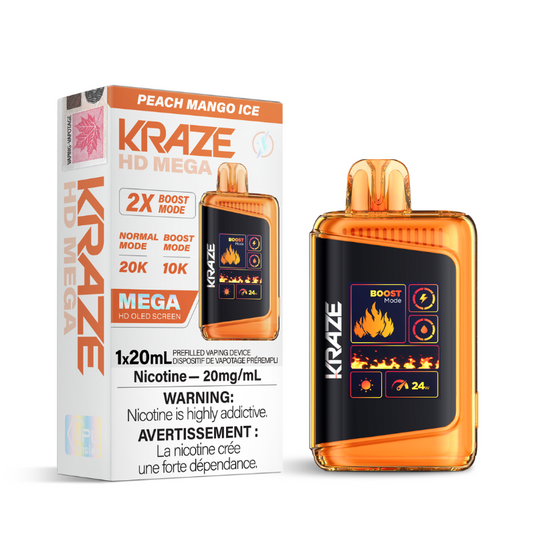 Peach Mango Ice- Kraze Hd Mega 20K