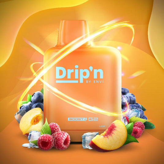 Peach Blue Razz Ice - Level X Boosted G2 Drip'N