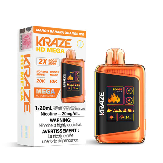 Mango Banana Orange Ice - Kraze Hd Mega 20K