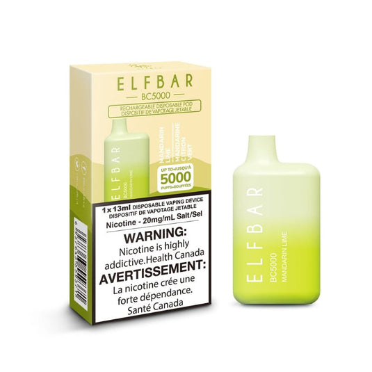 ELF BAR MANDARIN LIME (5000 PUFF) DISPOSABLE VAPE MISTER VAPOR CANADA