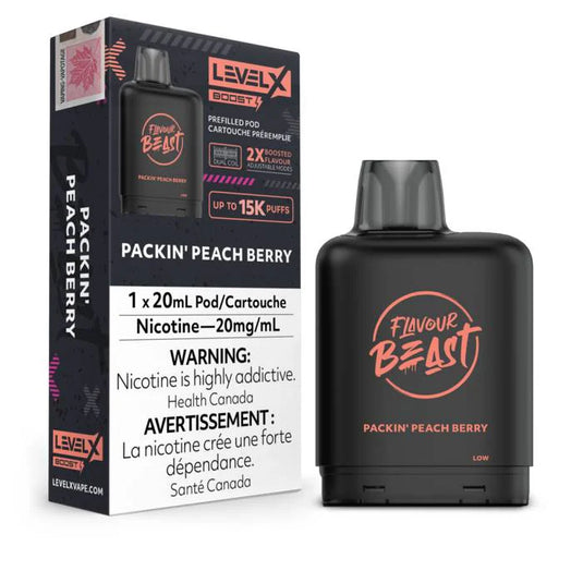 Packin' Peach Berry - Level X Boosted Flavour Beast 15K
