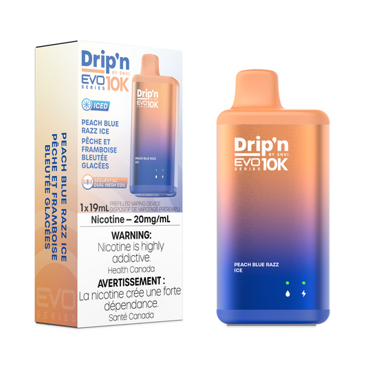 Peach Blue Razz Ice- Drip'N Evo 10K