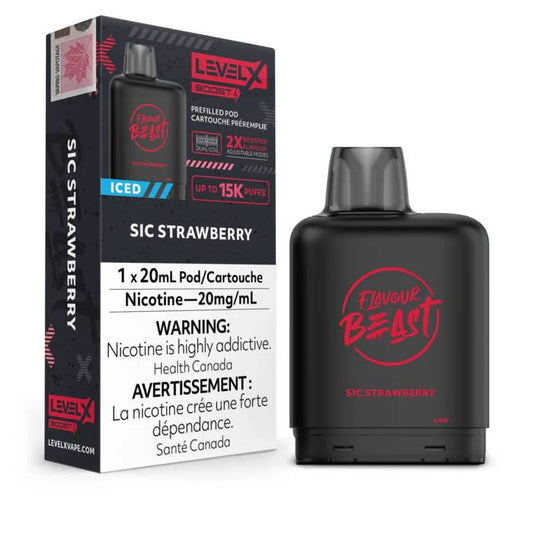 Sic Strawberry - Level X Boosted Flavour Beast 15K