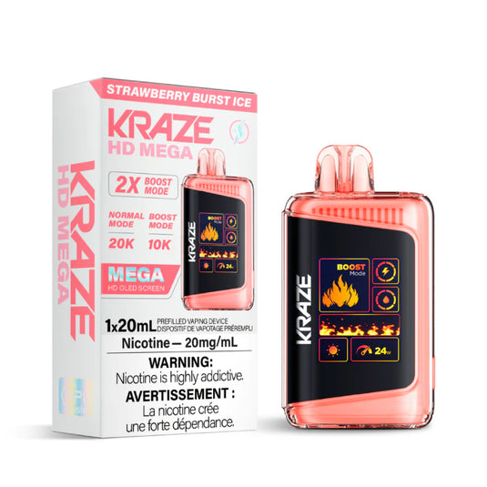 Strawberry Burst Ice - Kraze Hd Mega 20K