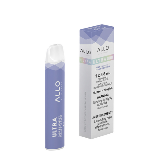 ALLO ULTRA BLUE RASPBERRY DISPOSABLE VAPE STICK MISTER VAPOR TORONTO