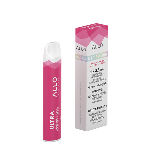 ALLO ULTRA WATERMELON ICE DISPOSABLE VAPE STICK MISTER VAPOR TORONTO