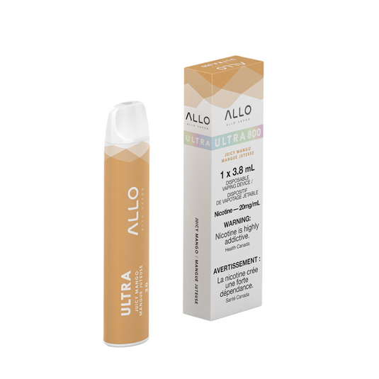 ALLO ULTRA JUICY MANGO DISPOSABLE VAPE STICK MISTER VAPOR TORONTO