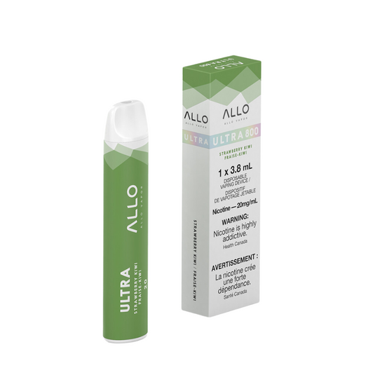 ALLO ULTRA STRAWBERRY KIWI DISPOSABLE VAPE STICK MISTER VAPOR TORONTO