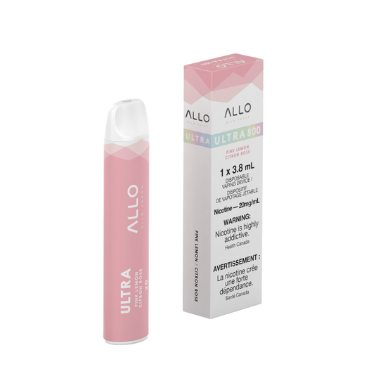 ALLO ULTRA PINK LEMON DISPOSABLE VAPE STICK MISTER VAPOR TORONTO