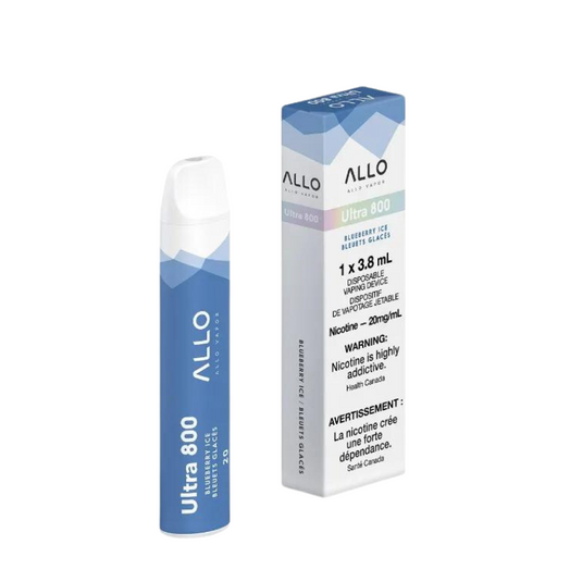 ALLO ULTRA BLUEBERRY ICE DISPOSABLE VAPE STICK MISTER VAPOR TORONTO