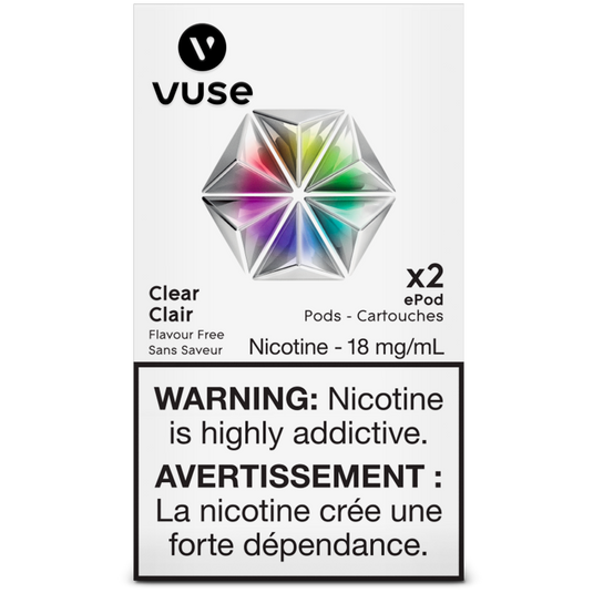 VUSE CLEAR 1.6%(18MG) ePOD POD MISTER VAPOR