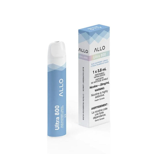ALLO ULTRA BLUE RASPBERRY LEMON DISPOSABLE VAPE STICK MISTER VAPOR TORONTO