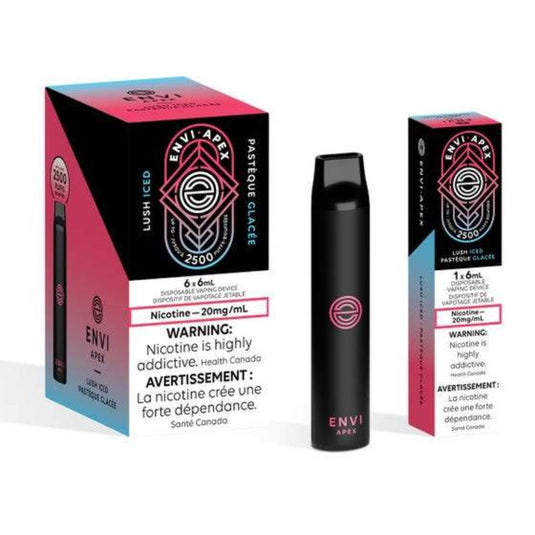 ENVI APEX LUSH ICED DISPOSABLE VAPE STICK MISTER VAPOR TORONTO BURLINGTON