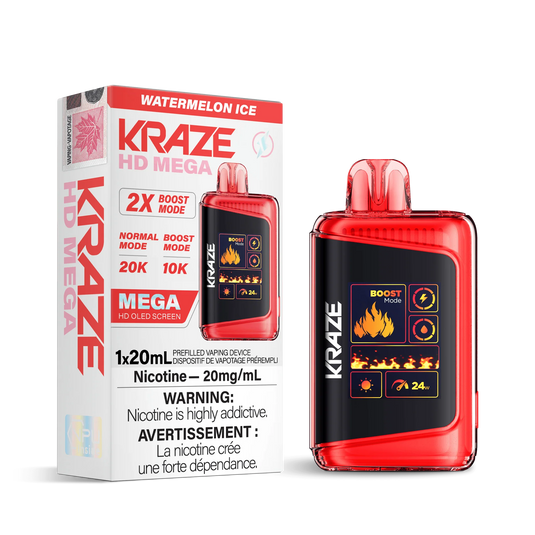 Red Classic Ice- Kraze Hd Mega 20K