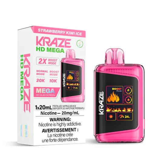 Strawberry Kiwi Ice - Kraze Hd Mega 20K