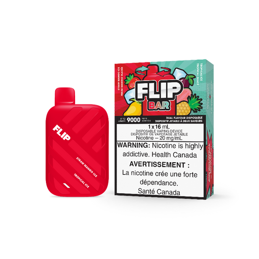 VAPE STORE NEAR ME SELLING FLIP BAR STRAW MANGO ICE AND TROPICAL ICE DISPOSABLE VAPE @ MISTER VAPOR CANADA